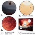 thumbnail image 3 of Designart "Balloons Of Coral Flight III" Hot Air Balloon Canvas Wall Art, 3 of 7