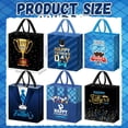 thumbnail image 2 of 24 Pcs Happy Father's Day Gift Bags Bulk with Handles Non Woven Reusable Father's Day Goodies Treat Tote Bags for Party Gifts Wrapping Supplies, 9 x 4.3 x 8.6 Inch, 2 of 4