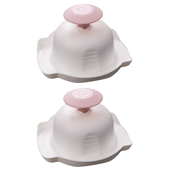 PAMINGONO Vegetable Grater Pink 2Pcs 4.32X3.93X2.44Inch Plastic