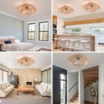 thumbnail image 5 of Ceiling Fan with Cage Design, 5 Blades, LED Bulb Compatible, 6-Speed Wind Control, Remote and Timer Features for Year-Round Comfort, 5 of 7