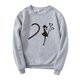 thumbnail image 2 of Pntutb Pareja Estampado Plus Terciopelo Manga Larga Cuello Redondo Jersey Sudadera top (Unisex) Pntutb Pntutb-3301, 2 of 6