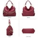 thumbnail image 2 of Bolso Dasein Monederos para mujer, piel vegana, color rojo vino, 2 of 6