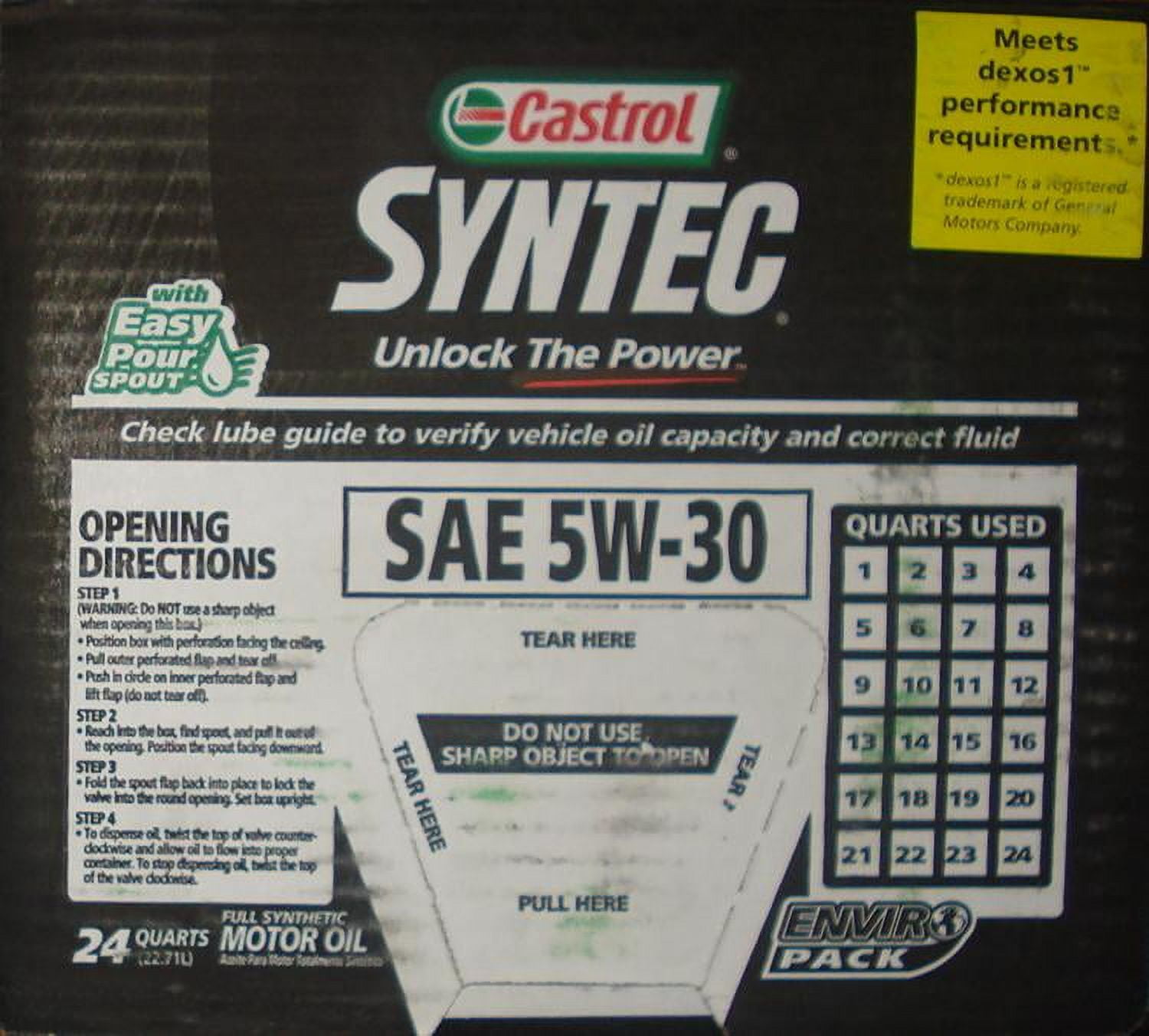 Castrol GTX 5W-20-offer valid for in store oil change only