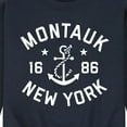 thumbnail image 3 of Instant Message - Montauk New York - Men's Crew Neck Fleece Pullover, 3 of 6
