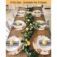 thumbnail image 4 of 15 Inch Round Placemats Set of 4, Happy Fall Non Slip Heat Insulation PP Table Mats, Thanksgiving Truck Pumpkin Leaf Scarecrows Washable Place Mats for Kitchen Dining Party Table Decor, 4 of 7