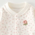 thumbnail image 5 of Linfrsh Newborn Baby Fall Winter Clothes Size 0-13 Months Cotton Ribbed Long Sleeve Onesie for Girls and Boys (Pink,10-16 Months), 5 of 7