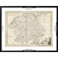 thumbnail image 5 of Art.com Map of Germany Art Print by T. Jeffreys, Black Frame Wall Art, 29" x 23", 5 of 5
