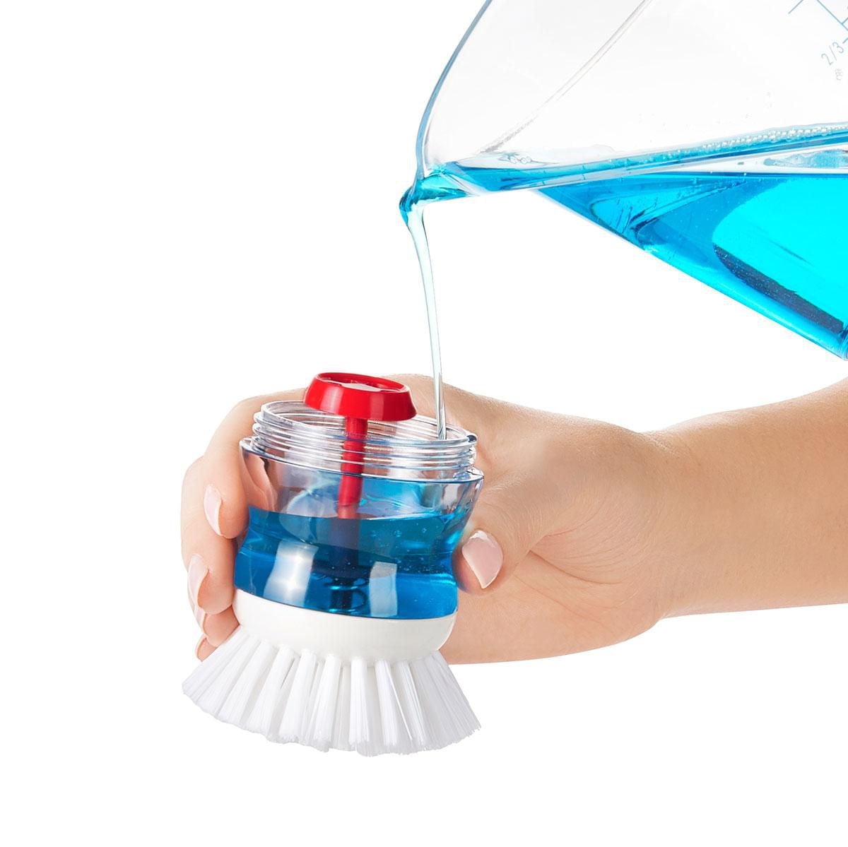 OXO Softworks Soap Dispensing Palm Brush, Soap Dispensing Palm Brush