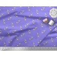 thumbnail image 2 of Soimoi Rayon Fabric Footprint,Cheese & Rat Kids Printed Fabric 1 Yard 56 Inch Wide, 2 of 3