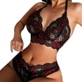 thumbnail image 1 of Conjunto de lencería para damas Lencería para damas Encaje Sexy Deep V Ropa Interior Transparente Bragaspangjing, 1 of 4