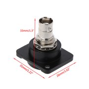 D-Type Double BNC Plug Connector Chassis Panel Mount Adapter o Pa