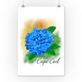 thumbnail image 2 of Cape Cod, Massachusetts, Hydrangea, Watercolor (12x18 Wall Art Poster, Room Decor), 2 of 3