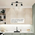 thumbnail image 4 of Track Lighting Kit, Matte Black LED Track Light Kit 85-265V  For Bathroom, 4 of 8