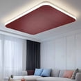 thumbnail image 2 of Vintage Dark Red Magnetic Fluorescent Light Covers for Ceiling Lights 2x4Ft, Farmhouse Retro Solid Color Linen Texture Office Classroom Kitchen Drop Ceiling Light Covers Filters Shade Panel 1 Pack, 2 of 9