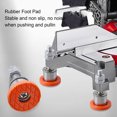 thumbnail image 4 of Pieds Réglables Tapis en Caoutchouc, Tige en Acier Inoxydable 4 Pcs Usage Polyvalent Pieds de Nivellement pour Machine de Découpe, 4 of 7