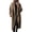 Brown, variant on Women's Brown Double Breasted Wool Coat Notch Lapel Long Sleeve Long with Pockets Fall Winter