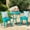 Teal, variant on Water - resistant powder - coated | Picnic area use | Comfortable outdoor seating