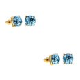 thumbnail image 1 of Minnieouse Brillo Stud Colgante Accesorios populares Aleación Fiesta Pendientes diario Varios Pendiente simple Boda Azul claro Azul claro 2piezas, 1 of 6