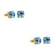 thumbnail image 2 of Guardurnaity Brillo Stud Colgante Accesorios populares Aleación Fiesta Pendientes diario Varios Pendiente simple Boda Azul claro Azul claro 2piezas, 2 of 6
