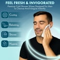 thumbnail image 2 of Face Body Wipes for Men 120 Total (4 Packs 30 Wipes) Travel Cleansing Wet Wipes, 2 of 6