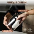thumbnail image 5 of Beslands 40oz Vacuum Coffee Canister with Airtight Lid Glass Coffee Bean Storage Container for Candy Sugar Nuts Spices 42oz Black, 5 of 8