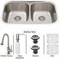 thumbnail image 4 of Vigo Inductries VG15339 VIGO All in One 32-inch Undermount Stainless Steel Kitchen Sink and Faucet Set, 4 of 6