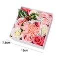 thumbnail image 2 of Juego de caja de flores artificiales para boda, dama de honor, ramos de novia, centros de mesa, decoración del hogar, regalo, 2 of 5