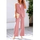 thumbnail image 5 of Conjunto PRETTYGARDEN Chaleco sin Mangas Pantalones Palazzo Rosa Claro M, 5 of 8