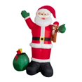 thumbnail image 4 of Inflable navideño de Papá iluminado para patio, decoración con luces LED, decoración navideña para fiestas navideñas en jardín., 4 of 9