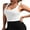 White, variant on Anwell Racerback Tank Tops for Womens Seamless Cropped Workout Tops Built in Bra