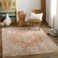 thumbnail image 2 of Hauteloom Dumaguete Hallway, Kitchen Runner Rug - Traditional - Rust, Medium Gray, Denim - 2'7" x 7'3", 2 of 10