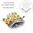 thumbnail image 6 of Pofeuu Sunflowers And Butterflies Print Oven Mitts and Pot Holders 4 pcs Set,High Heat Resistant 500 Degree Extra Thicken Long Kitchen Cotton Oven Glove for Cooking, 6 of 6
