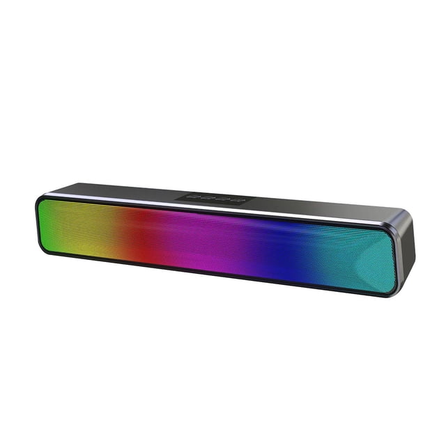 Altavoz para computadora Bluetooth 5.0 con micrófono y alimentación USB para cine en casa A