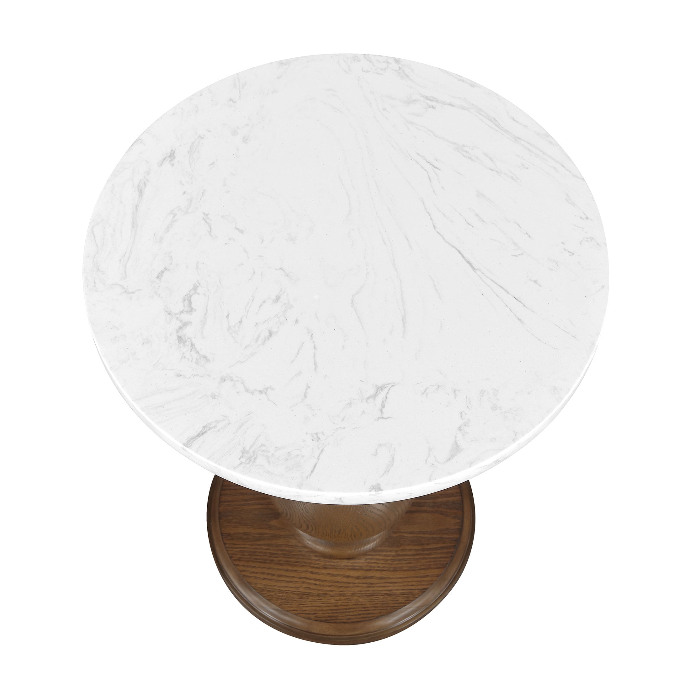 My Texas House Vivienne Marble Top End Table