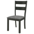 thumbnail image 4 of Jakob Upholstered Side Chairs with Ladder Back (Set of 2) Grey and Black, 4 of 12