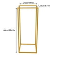 thumbnail image 5 of Toolven 10PCS Wedding Flower Stand, Gold Metal Rectangular Centerpiece Stand for Party and Event Decor, Modern DIY Floral Holder with High Stability and Easy Assembly, Ideal for Weddings and Banquets, 5 of 7