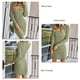 thumbnail image 4 of Vestido Ajustado, Vestido Elástico De Manga Larga Acanalado Para Vacaciones Para Mujer ANGGREK  Otros, 4 of 6