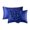 Navy, variant on PRETXORVE 2 Pcs Emulation Silk Satin Pillowcase Comfortable Pillow Cover Pillowcase for Bed Throw Hair Beauty Pillow Covers