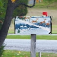 thumbnail image 6 of Merry Christmas Snow Mailbox Cover Magnetic Standard Size Post Box Cover Wraps Home Garden Decor 18" X 21", 6 of 7