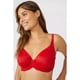 thumbnail image 5 of Gorgeous - Sujetador T-Shirt Encaje para Mujer - Pack de 2 (Negro, Cereza), 5 of 5