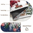 thumbnail image 6 of Round Area Rugs Collection 7 Ft, Navy Blue Christmas Non-Slip Residential Carpet, Snowman Xmas Truck Balls Tree Indoor Crawling Mats Runner Rugs for Living Room/Dining Room/Bedroom, 6 of 8