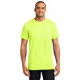 thumbnail image 2 of Hanes Adult X-Temp Unisex Performance T-Shirt, M, Neon Lemon Heather, 2 of 5