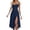 Navy, variant on Wdgfv Summer Dresses for Women V Neck Low Back Tie Detail Casual Dress Comfortable Everyday Wear for Spring Summer Fall Seasons