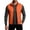Orange, variant on Men's Reflective Vest High Visibility Stand Collar Full Zip Side Pockets Vests Lightweight Safety Outdoor Daily Outerwear Orange XS
