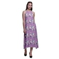 thumbnail image 1 of Bimba Robe Décontractée Longue Dos Nu à Col Halter pour Femmes Imprimée BeachDress-TTTG, 1 of 6