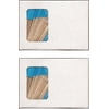 2 Boxes of Solid Light Blue Toothpick Flags, 200 Small Blue Flag Toothpicks or Cocktail Picks