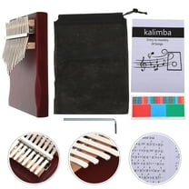 OUNONA Practical Metal Kalimba 17-tone Thumb Piano for Home Use Multi Color Musical Instrument