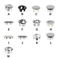 thumbnail image 4 of Kironypik 6 Pieces Office Modern Style Sink Overflow Cover Rings with Filter Kitchen Bathroom Basin Hole Insert Cap Covers Drain Lid Oval, 4 of 6