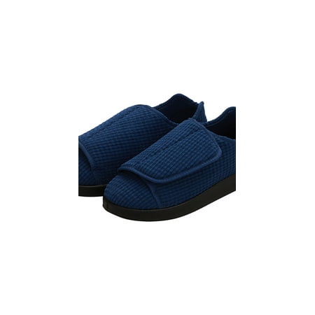 

Men’s Double-Extra Wide Slip-Resistant Slippers for Seniors 11 Navy