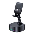 thumbnail image 2 of Chargeur Sans Fil à Lumière RGB Support de Téléphone Mobile Tablette Haut-Parleur Bluetooth Rotatif, 2 of 3